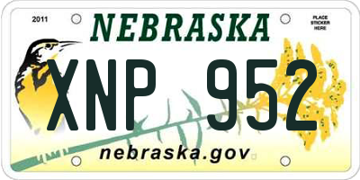 NE license plate XNP952
