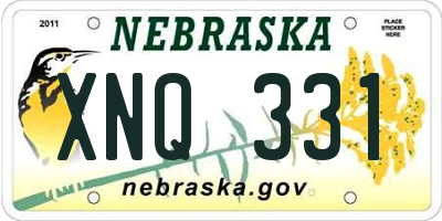 NE license plate XNQ331