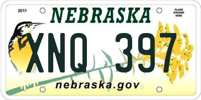 NE license plate XNQ397