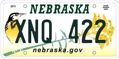 NE license plate XNQ422