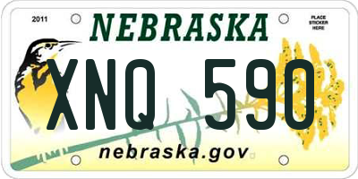 NE license plate XNQ590