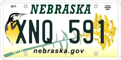 NE license plate XNQ591
