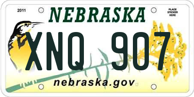 NE license plate XNQ907