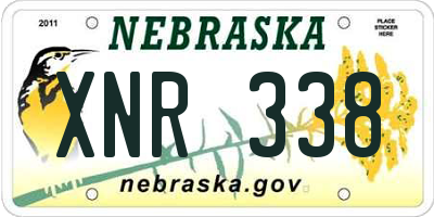 NE license plate XNR338