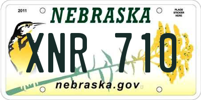 NE license plate XNR710