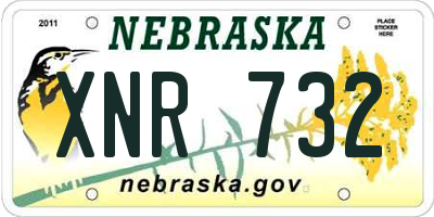 NE license plate XNR732