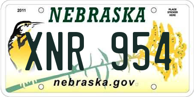 NE license plate XNR954