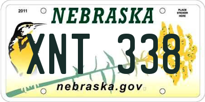 NE license plate XNT338