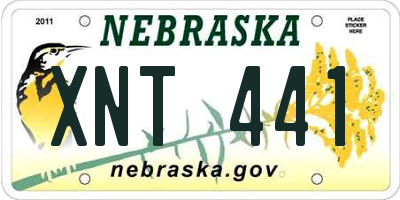 NE license plate XNT441