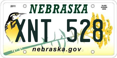 NE license plate XNT528