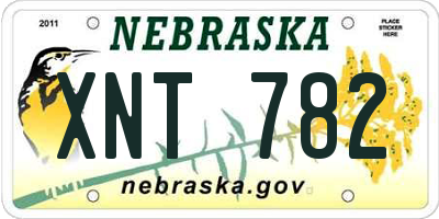 NE license plate XNT782