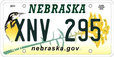 NE license plate XNV295