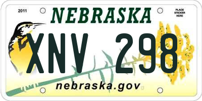 NE license plate XNV298