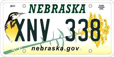 NE license plate XNV338