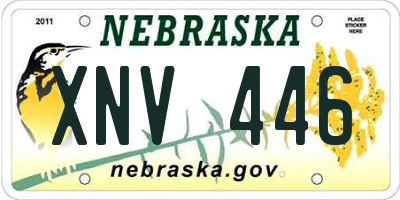 NE license plate XNV446