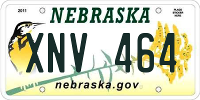 NE license plate XNV464