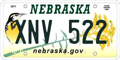 NE license plate XNV522