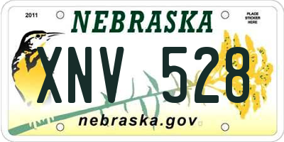 NE license plate XNV528