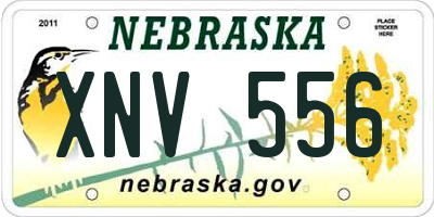 NE license plate XNV556