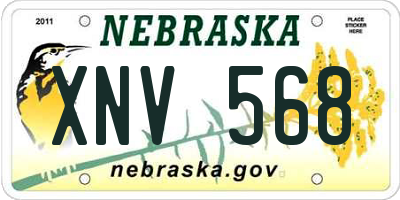 NE license plate XNV568