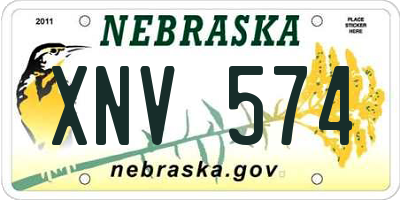 NE license plate XNV574