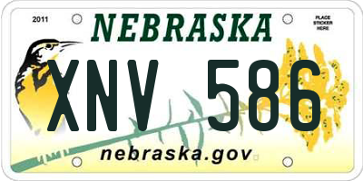NE license plate XNV586