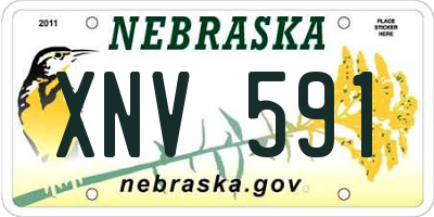 NE license plate XNV591