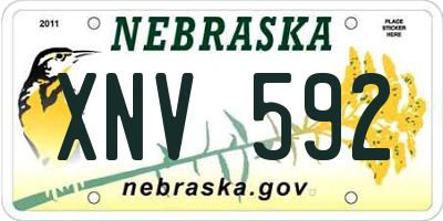 NE license plate XNV592