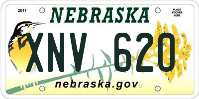 NE license plate XNV620