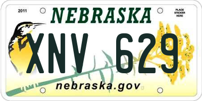 NE license plate XNV629