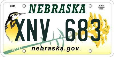 NE license plate XNV683