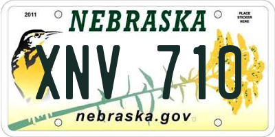 NE license plate XNV710