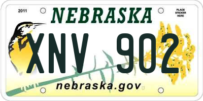NE license plate XNV902