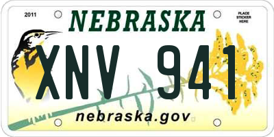 NE license plate XNV941