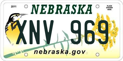 NE license plate XNV969