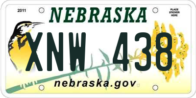 NE license plate XNW438