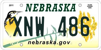 NE license plate XNW486