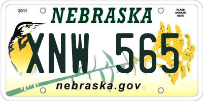 NE license plate XNW565