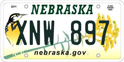 NE license plate XNW897