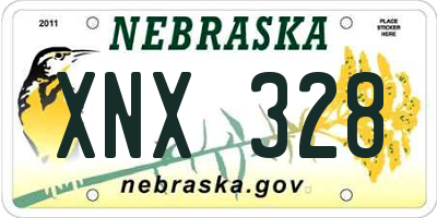 NE license plate XNX328