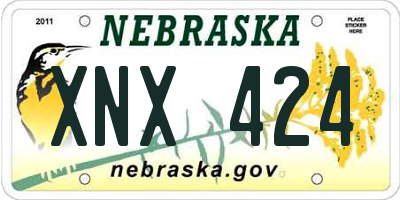 NE license plate XNX424