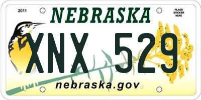 NE license plate XNX529