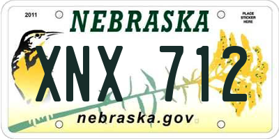 NE license plate XNX712