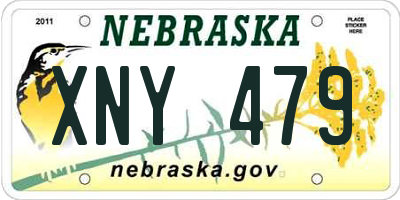 NE license plate XNY479