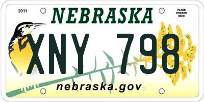 NE license plate XNY798