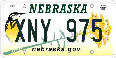 NE license plate XNY975