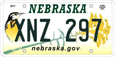 NE license plate XNZ297