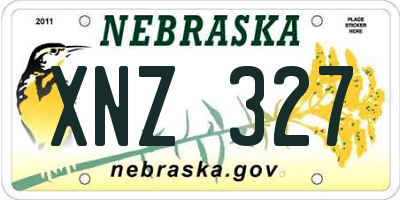 NE license plate XNZ327