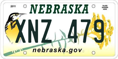 NE license plate XNZ479
