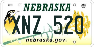 NE license plate XNZ520